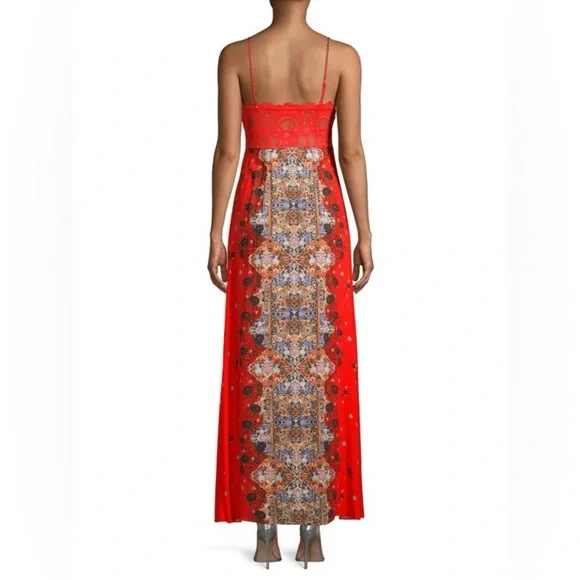 Free People Morning Song Printed Maxi Dress (1) Women